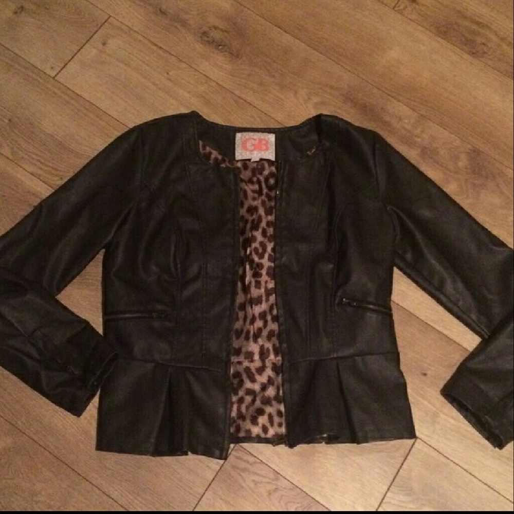 Gianni bini cropped leather jacket
